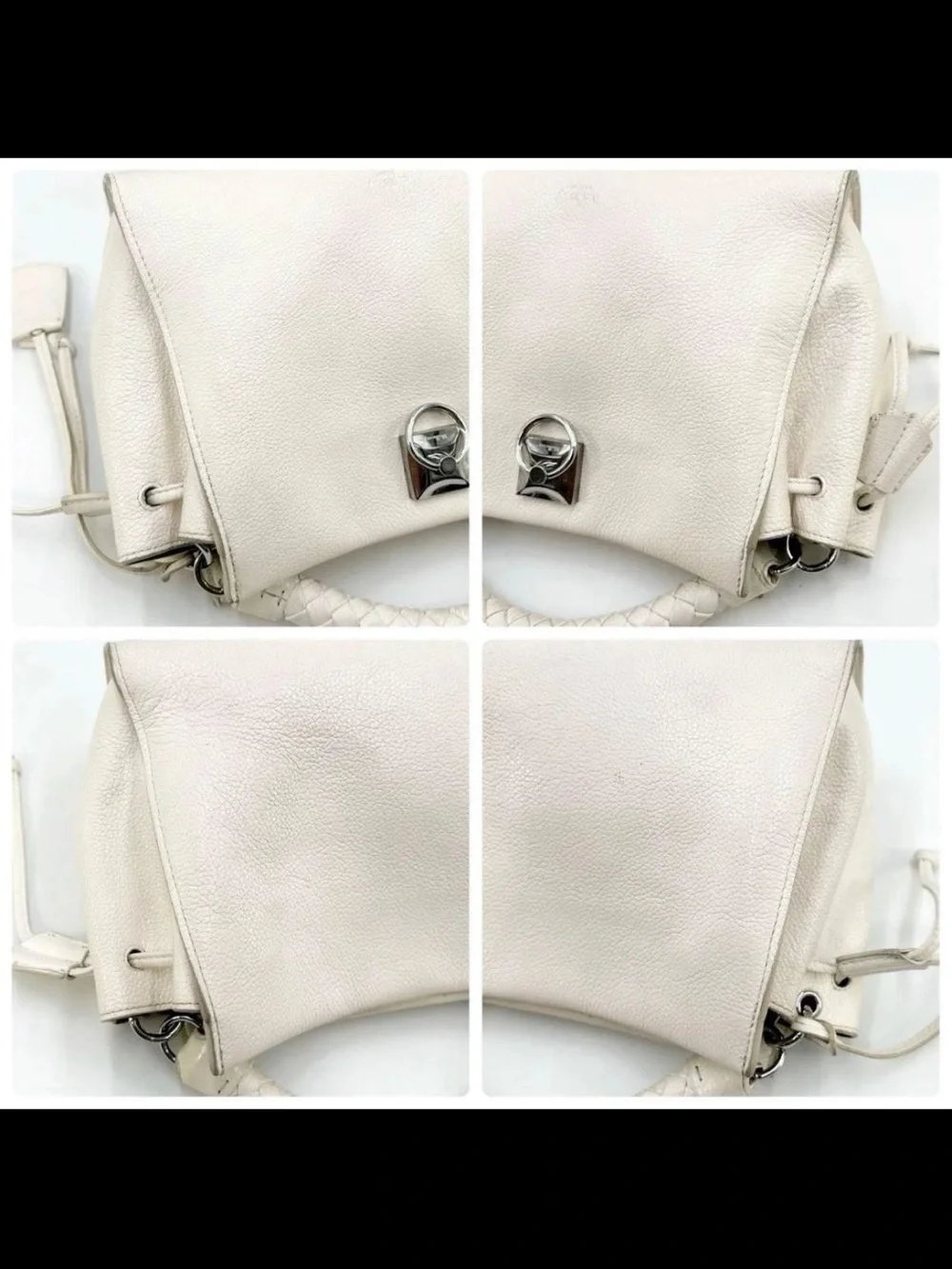 Mulberry Cream Braided-Handle Crossbody Bag